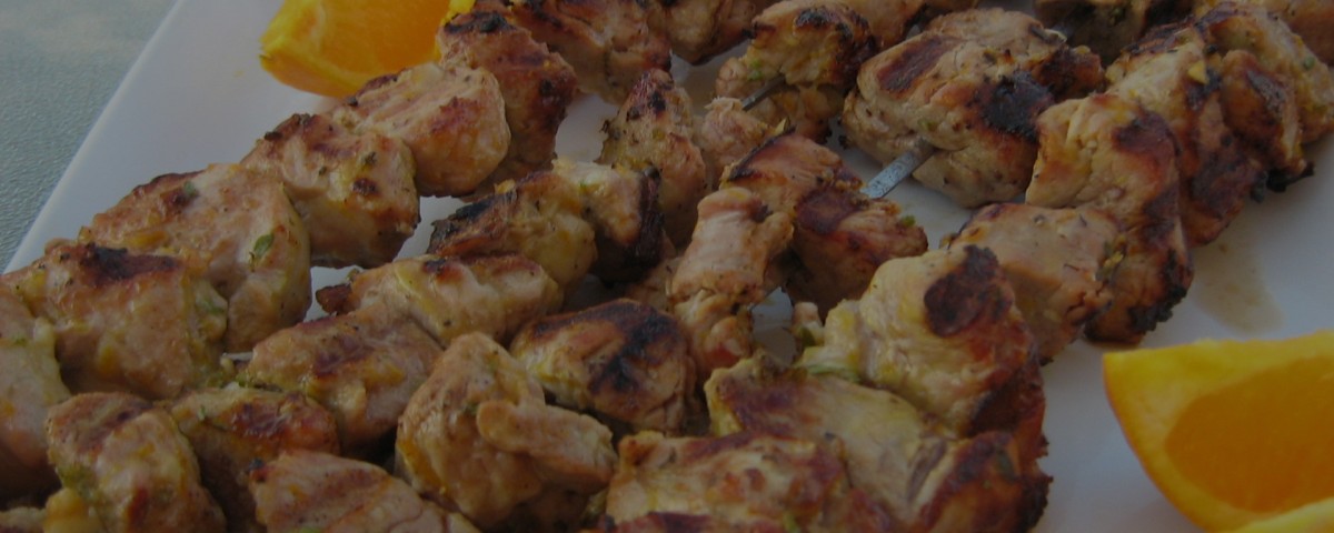 Kebabs with Orange and Thyme