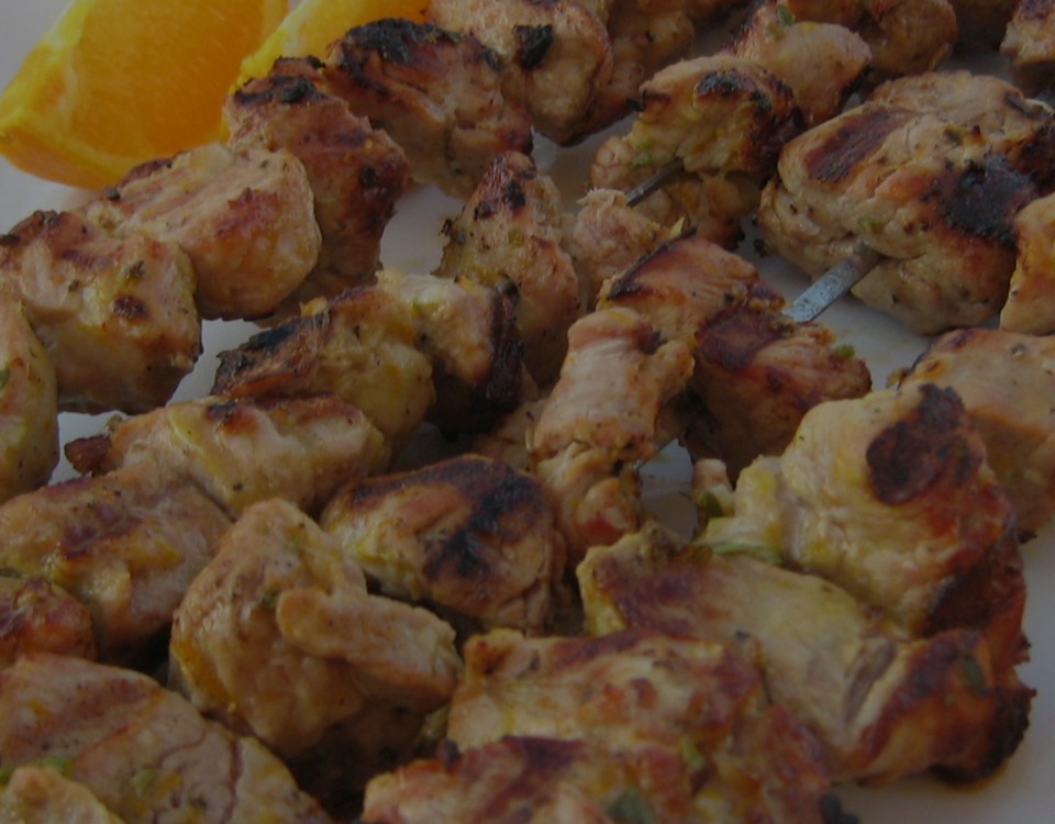 Kebabs with Orange and Thyme